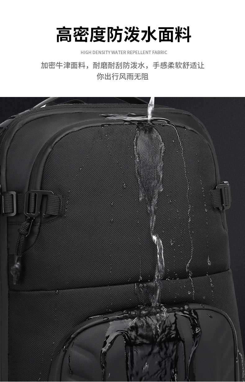 Business Backpack Computer School Bag for Men Students High Appearance Lightweight Waterproof Oxford Cloth Large Capacity Commuter Backpack