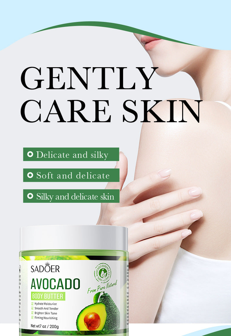 Plant Body Lotion SADOER Avocado Moisturizing Rose Butter Body Lotion  Wholesale