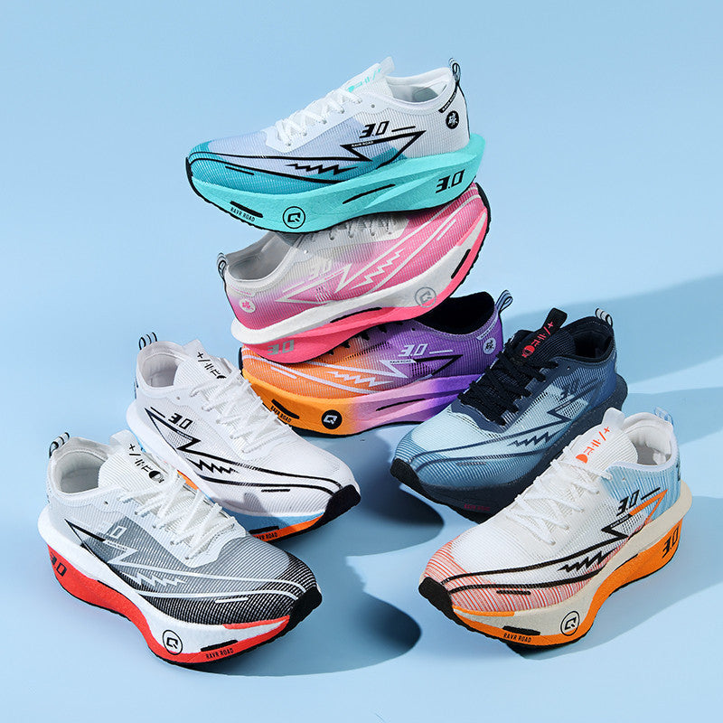 Summer New Hollow Breathable Lightweight Casual Sports Shoes with Super Soft Sole Carbon Plate Cushioning and Rebound for Fitness and Running