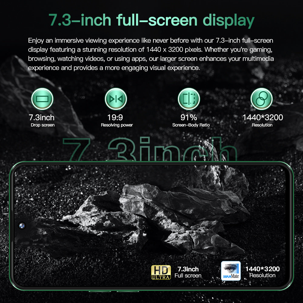 New Global Exclusive Povo6Pro Android16+1T Super Large Screen Smartphone Factory Direct Price
