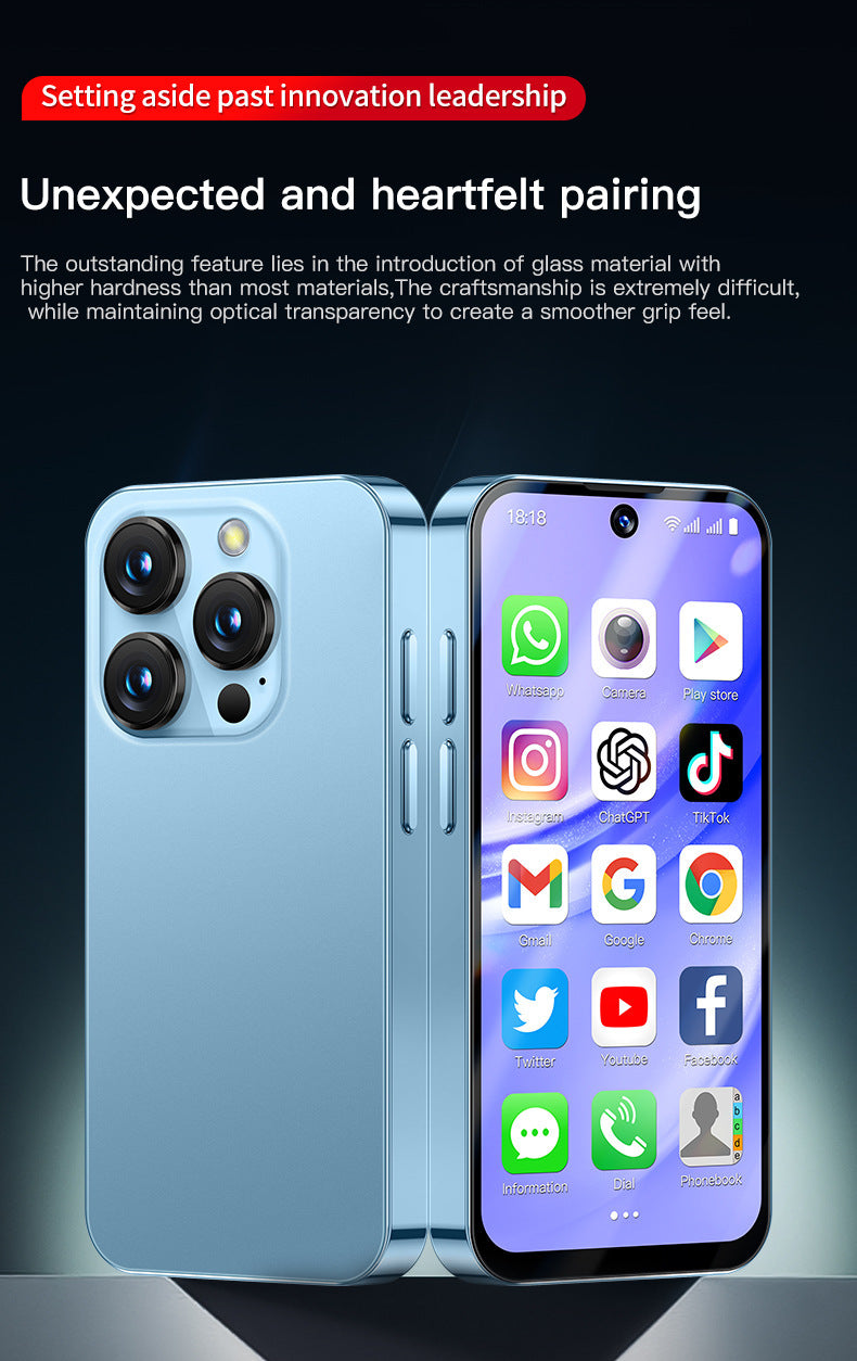 XS19pro Mini Phone Compact Quad-Core Perforated Screen3.88inch Android smartphone foreign language