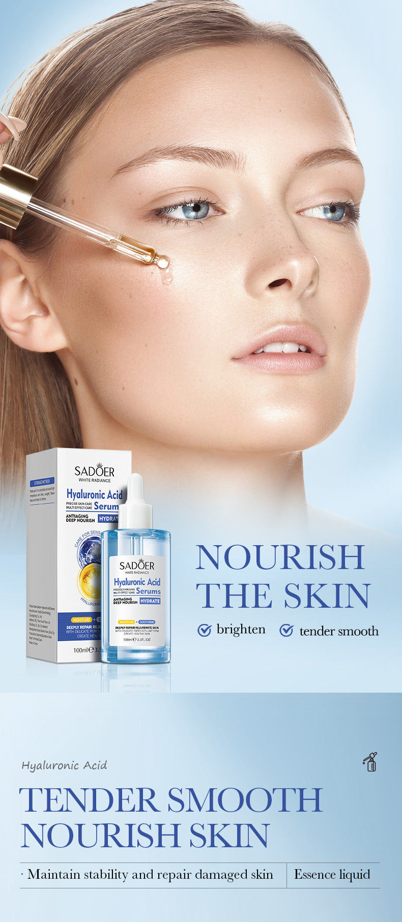 Sakura Essence100ml SADOER Collagen elastic moisturizing essence  wholesale