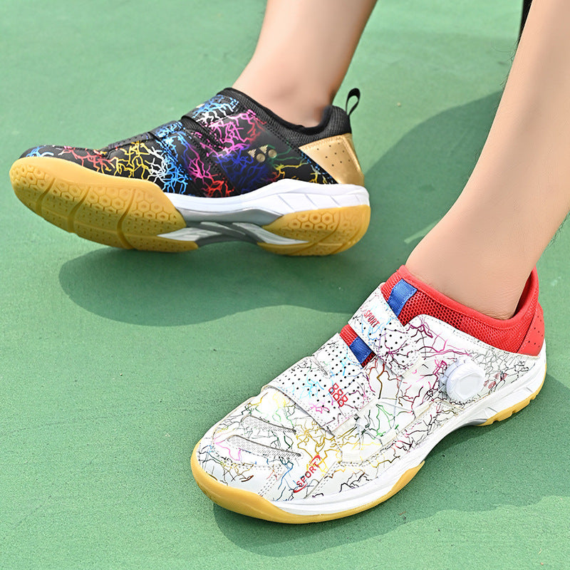 In Stock Couple Style Fashion Badminton Shoes New Style Mandarin Duck Table Tennis Tennis Non-Slip Wear-Resistant Sports Shoes