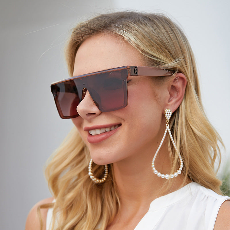 2025New Fashion Sunglasses for Women, Internet Celebrity Style, Large Square Frame Sunglasses for Men, Trendy sunglasses