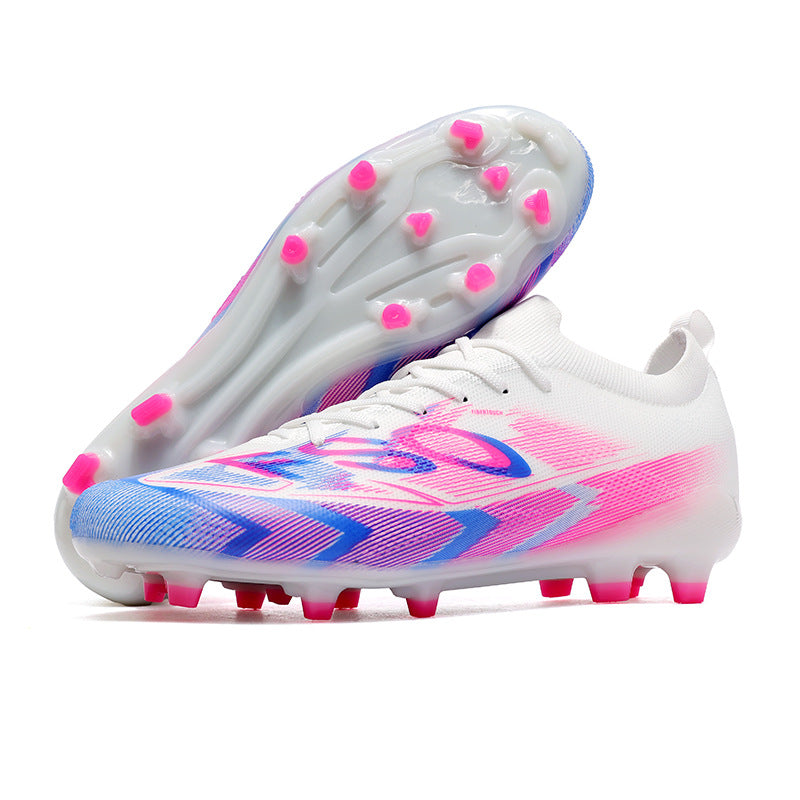 Manufacturer Football Shoes Long Spikes Student Adult Outdoor Turf Training Shoes Professional Competition Sports Shoes Wholesale