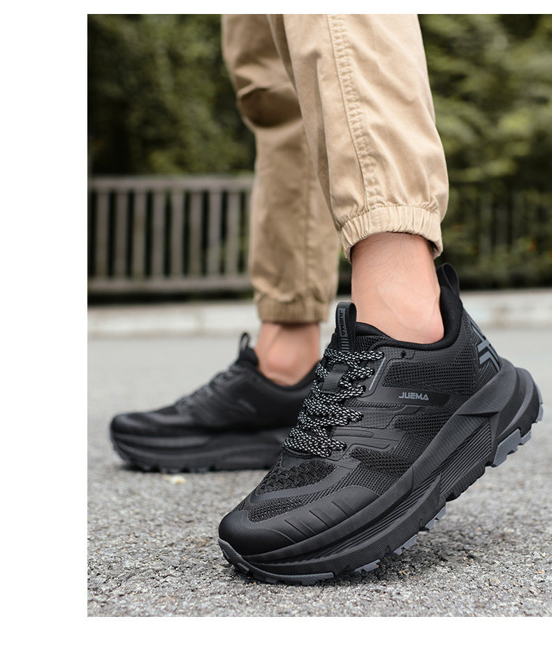 Large Size Men's Running Shoes Wear-Resistant Non-Slip Outdoor Hiking Shoes Breathable Versatile Shock Absorption High-Quality Sports Shoes