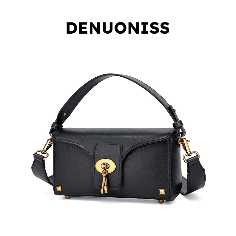 High-Quality Fashion Women's Bag Single Shoulder Bag Versatile Niche Crossbody Bag European and American Light Luxury Handbag Birthday Gift