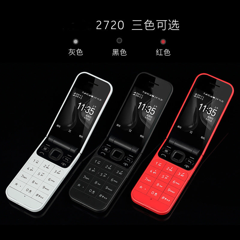 Mobile Phone2720Flip cover elderly phone non-smartphone2G Elderly Student Dual-SIM Overseas Mobile Phone Wholesale