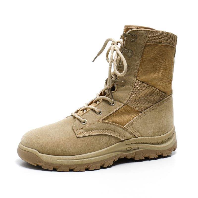 Martin Combat High-Top Anti-Slip Winter Breathable Hiking Tactical Outdoor Wear-Resistant Climbing Shoes Desert