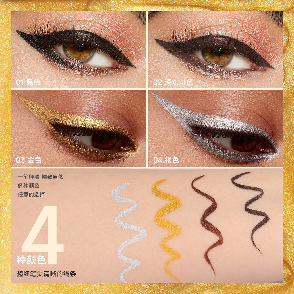 SHELOVES Eyeliner Pen Color Brown Ultra-fine Quick-drying Long-lasting Waterproof Non-smudging Genuine Eyeliner Pen