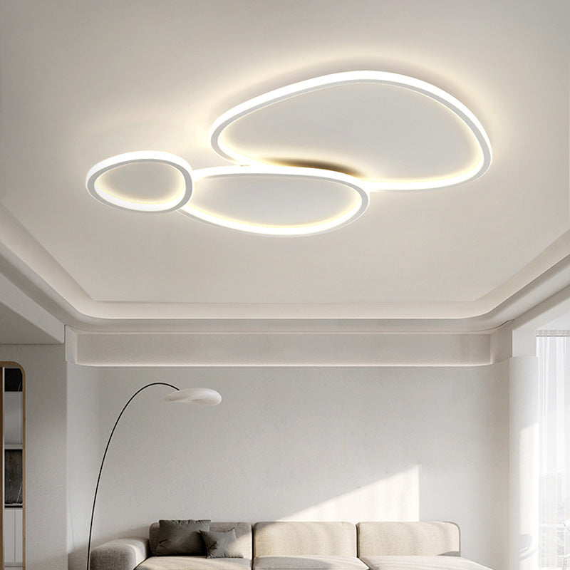 Nordic Minimalist Living Room Ceiling Light Modern Elegant Cobblestone Children's Bedroom Main Light Smart Whole House Lighting Package