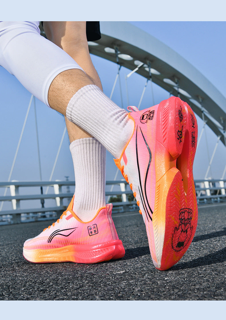 Autumn New Parent-Child Nezha Ao Bing Fashion Casual Sports Shoes Popcorn Carbon Plate Lightweight Comfortable Running Shoes