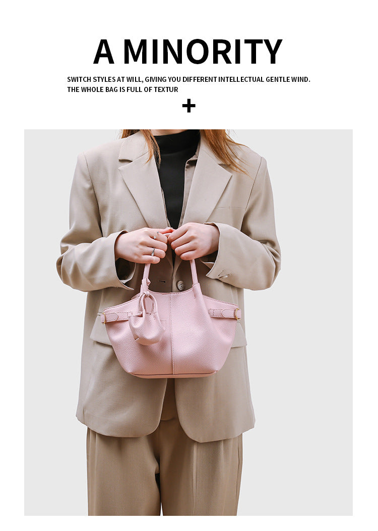 European and American Style Dumpling Handbag Fashion Women's Bag Single Shoulder Bag Versatile Stylish Crossbody Bag Large Capacity High-end Feel