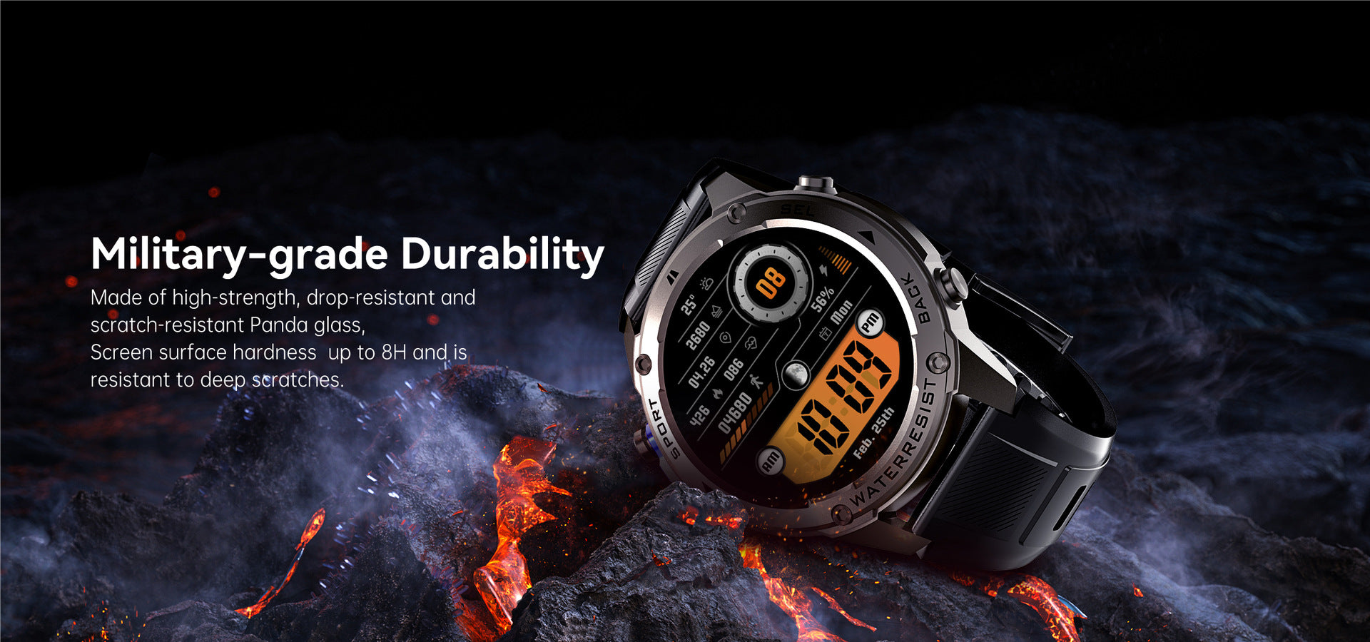 DM56Smart Watch1.52inch Bluetooth call heart rate pedometer sleep monitor GPS Positioning Three-Proof Sports