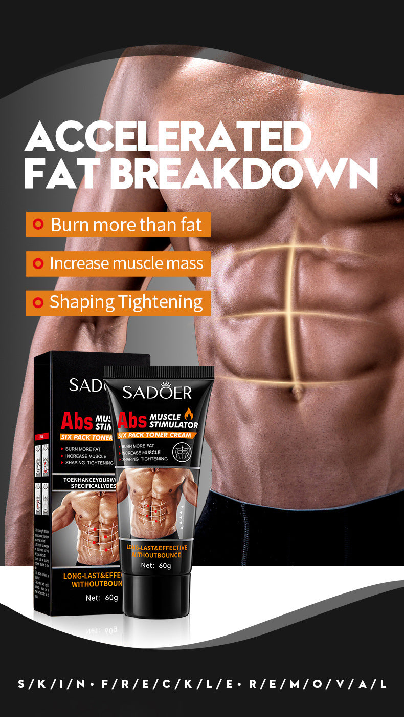 Men's Abdominal Shaping Heating Cream60g SADOER Waist and abdomen slimming cream  wholesale