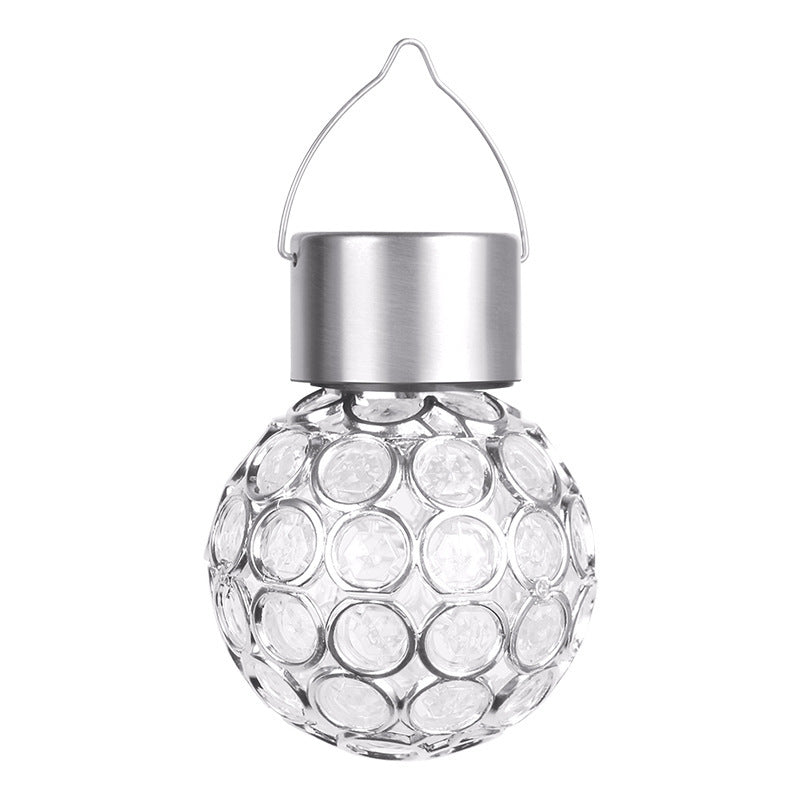 Solar Hanging Light Garden Garden Light Outdoor Waterproof LED Small Pendant Light with Light Control Hollow Lawn Villa Decorative Lamp