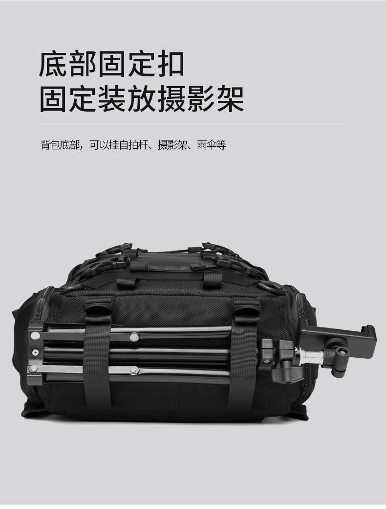 OZUKO Sports Backpack Men's Backpack Waterproof Multifunctional College Student Bag Commuting Cycling Outdoor Bag