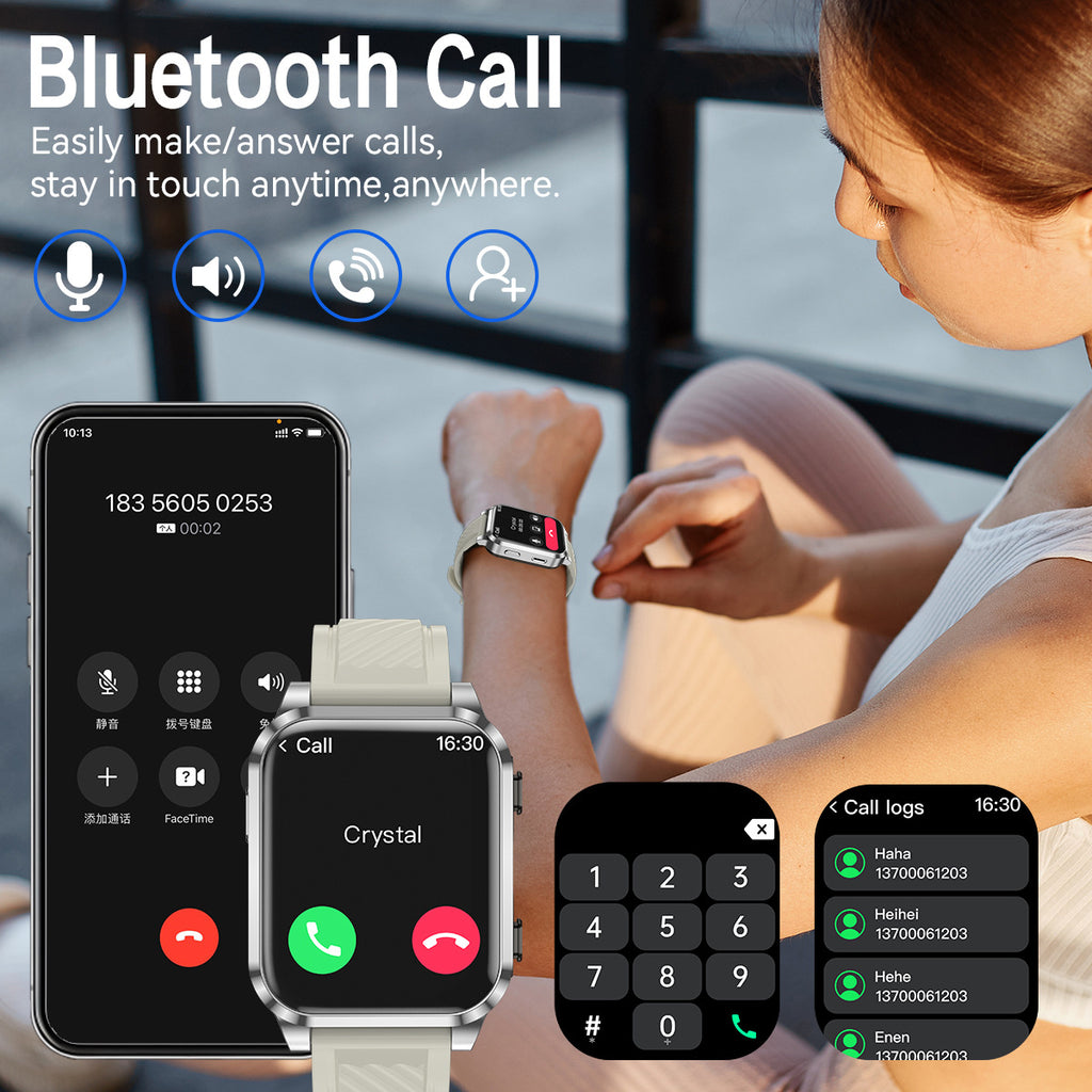 AIMB-Z20Smart Watch2.01inch Bluetooth Call Pedometer Sleep Three-Proof Sports Earphones Wireless