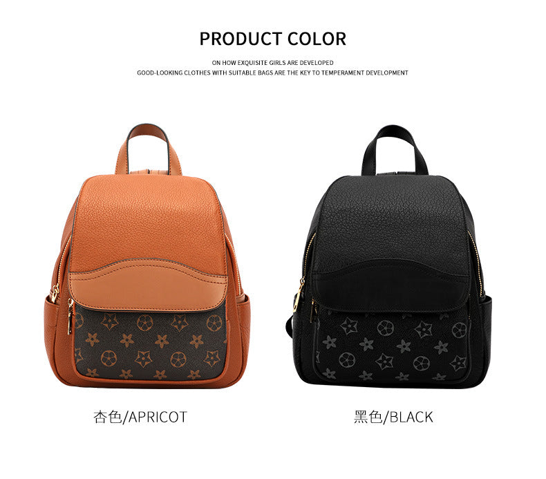 Backpack Top Layer Cowhide mini Fashionable Simple Large Capacity Crossbody Bag Casual Versatile Travel Small Backpack for Women