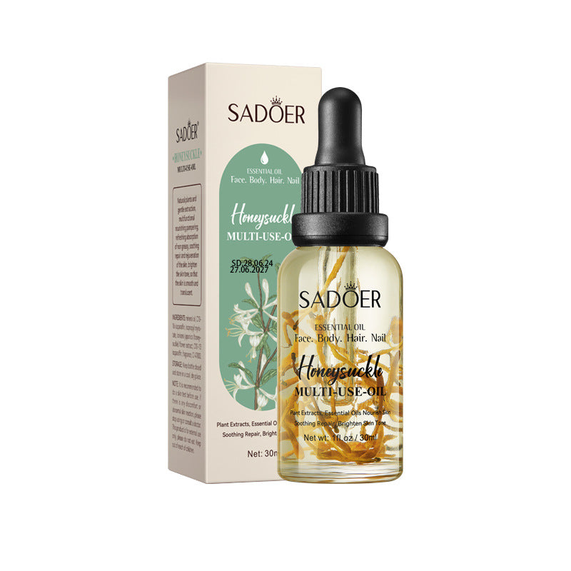 Cross-border Jasmine Dried Flower Massage Oil SADOER Moisturizing and rejuvenating skin body oil cross-border foreign trade wholesale