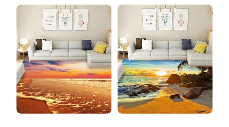 Living Room Carpet Stain-Resistant Easy to Clean Sofa Coffee Table Rug Home Insulation Silent Simple Style Non-Slip Crystal Velvet Carpet