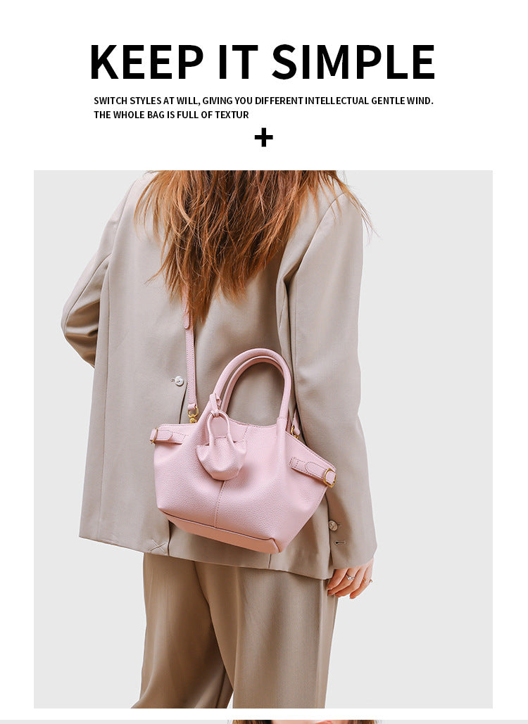 European and American Style Dumpling Handbag Fashion Women's Bag Single Shoulder Bag Versatile Stylish Crossbody Bag Large Capacity High-end Feel