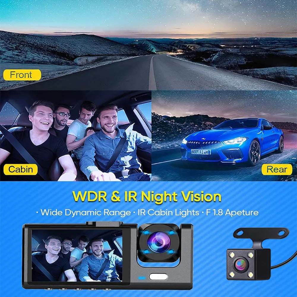 Driving Recorder S16New1080P Hd Night Vision2.0Inch Hidden Dual-Recording Car Camera