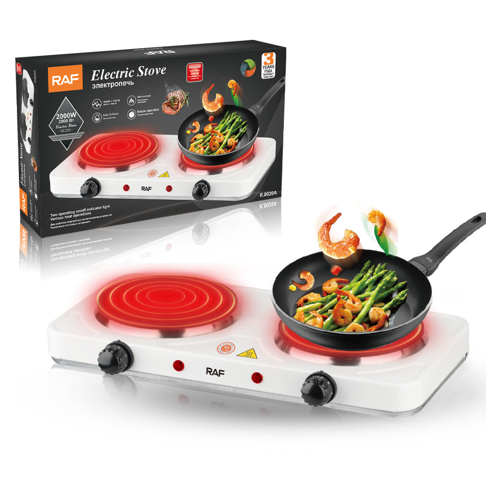 European Standard Electric Stove for Home Use Enclosed Electric Stove Insulated Dual Burner Constant Temperature Universal Electric Stove
