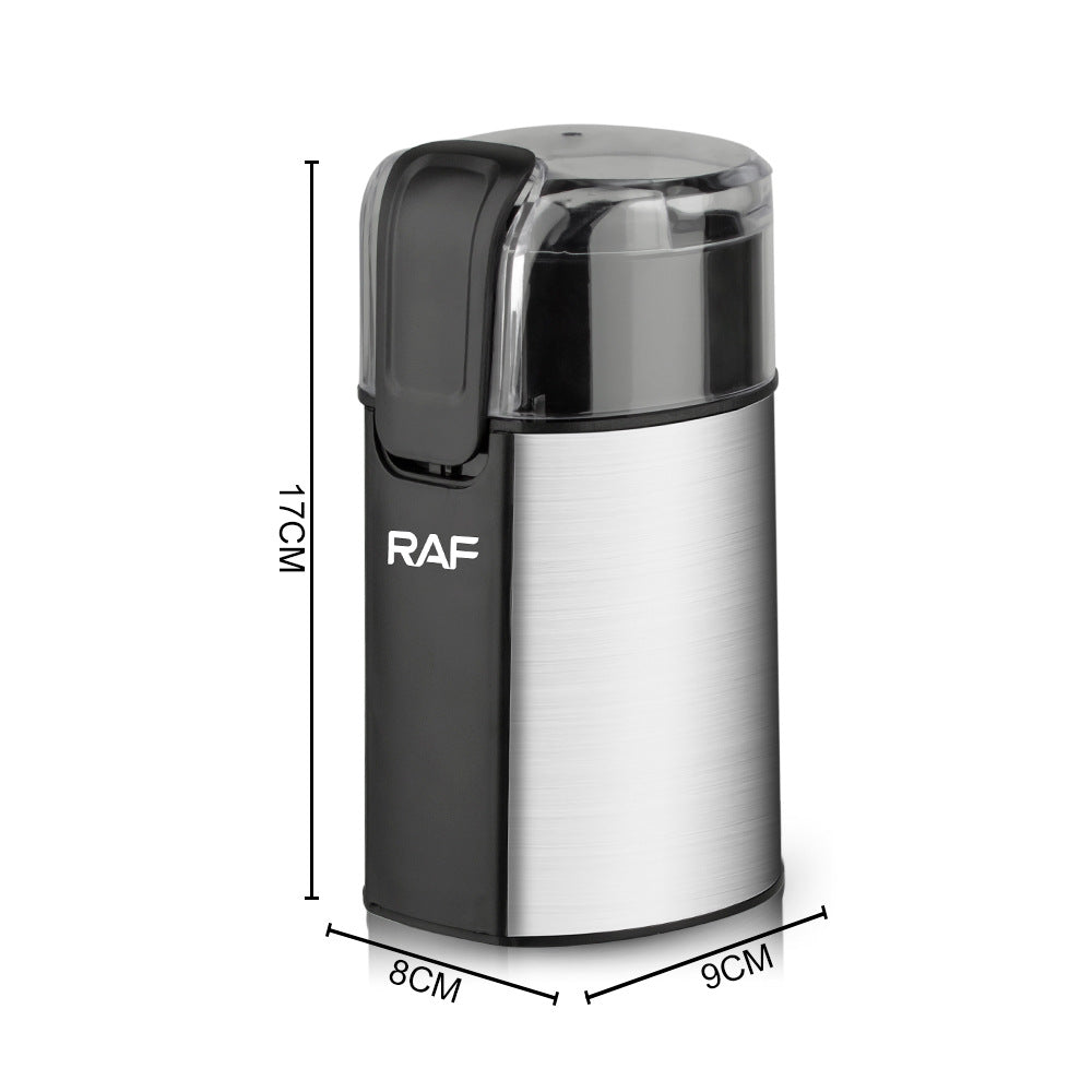 RAF European Standard Electric Coffee Grinder Dry Grinder Lightweight Household Grinding Cup Portable Coffee Bean Grinder7123