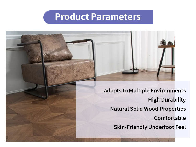 12mm Custom Square Rosewood Parquet Flooring | Engineered Hardwood Panels Deep Grain Texture Click Lock for Home Hotel Outdoor