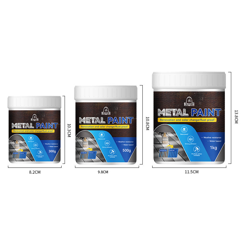 Water-based Anti-rust Paint Metal Paint Rust-free Iron Rust Metal Paint Color Steel Tile Renovation Rust Fixing Agent Multi-color Metal Paint