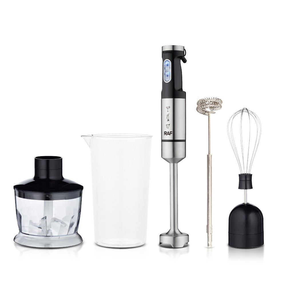 RAF European Standard Portable Household Food Blender 5-in-1 Electric Stainless Steel Cooking Stick Mixer363