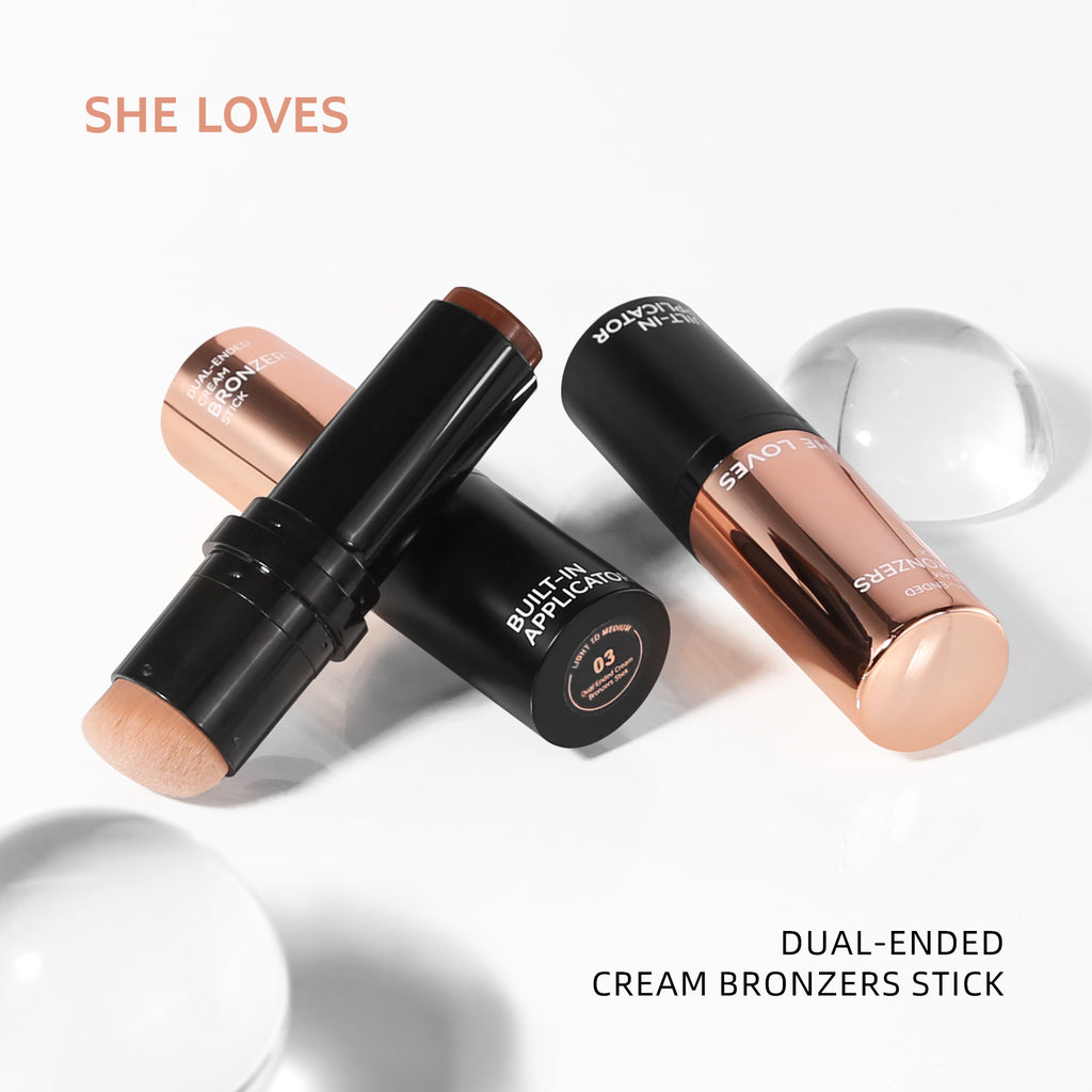 Bronzers Double-Ended Shadow Contour Stick Cheek Contour Modification Multi-Purpose Makeup Highlight Bronze Stick