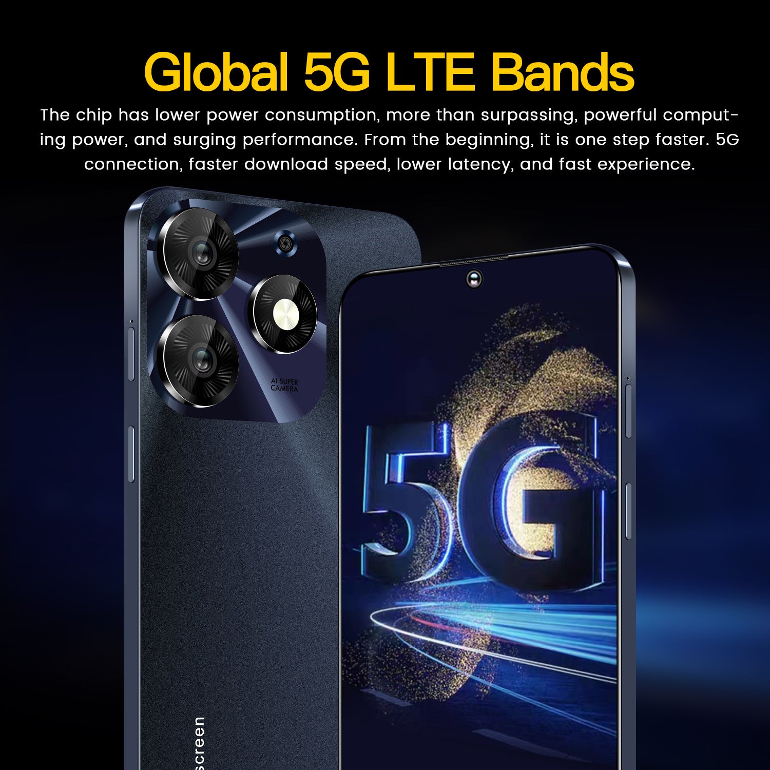 Mobile Phone Spark10 Pro 7.3Inch Large Screen16+1T Factory Price for Android Phones(Popular)