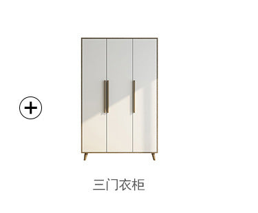 Factory Direct Supply Economical Rental Wardrobe Storage Simple Combination Two-Door Three-Door Panel Storage Apartment Wardrobe