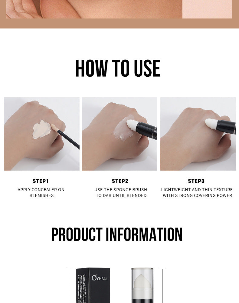 AliExpress Ouqianya Dual-Head Concealer Pen Even Skin Tone Spot Application Cover Spots Acne Marks Wholesale