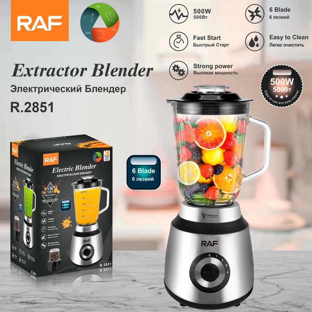 RAF Smoothies1.5L Blender for Home Use, Juice Maker, Food Processor, Meat Grinder Electric Soy Milk Maker Blender Coffee Grinder