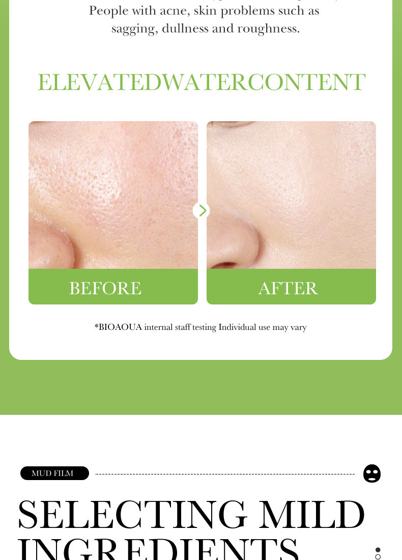 Cleansing Mask BIOAOUA Cucumber Pore Cleansing Smear-On Portable Mud Mask   Wholesale
