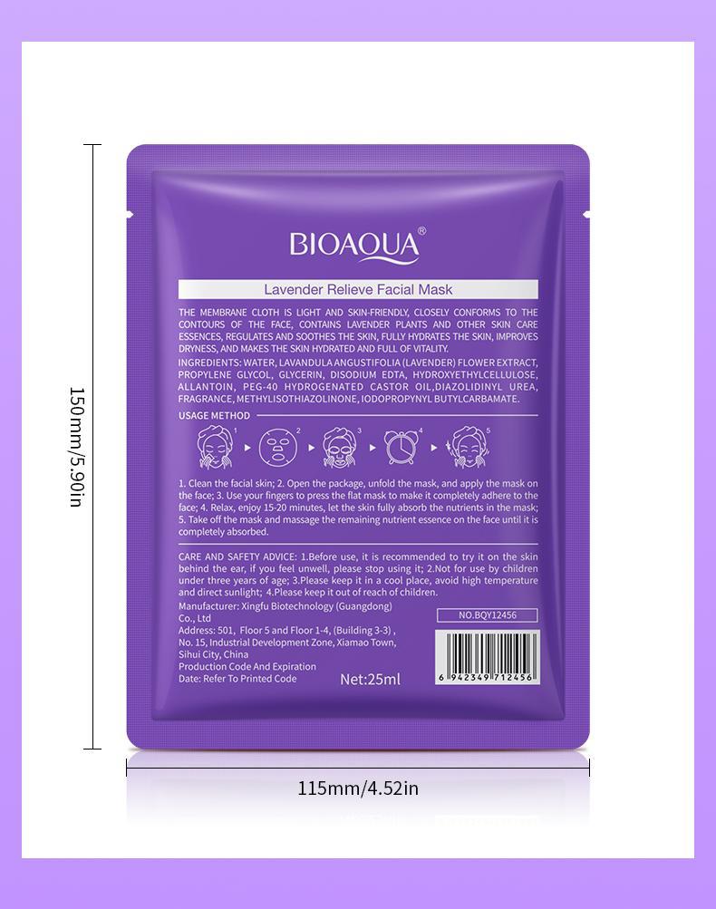Mask BIOAOUA Plant and Fruit Face Mask Sheets Hydrating and Moisturizing  Wholesale OB