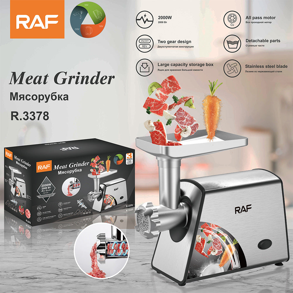 【Exclusive for 】Commercial Electric Meat Grinder Chicken Bone Grinder Meat Mincer Sausage Stuffer Meat Mixer