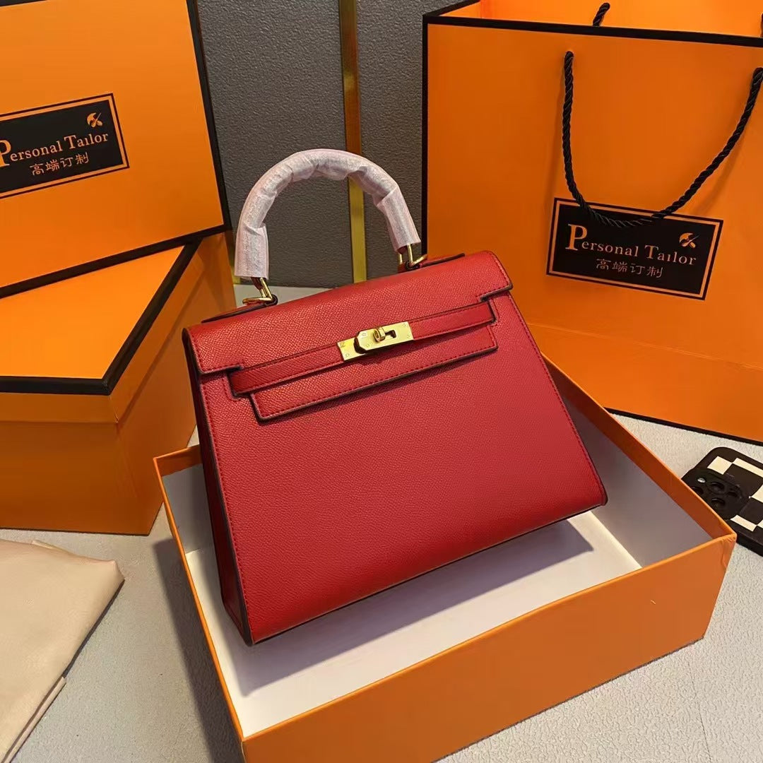 Hot Sale New Fashion Handbag for Women Platinum Kelly Bag Women's Shoulder Crossbody Bag Versatile Trendy Handbag