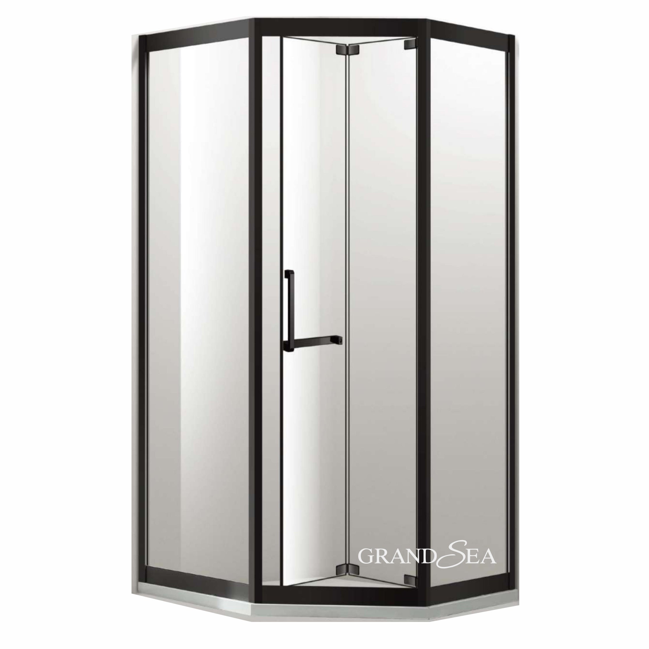 Simple Bathroom Shower Enclosure Tempered Glass Shower Cabin Door Shower Rooms