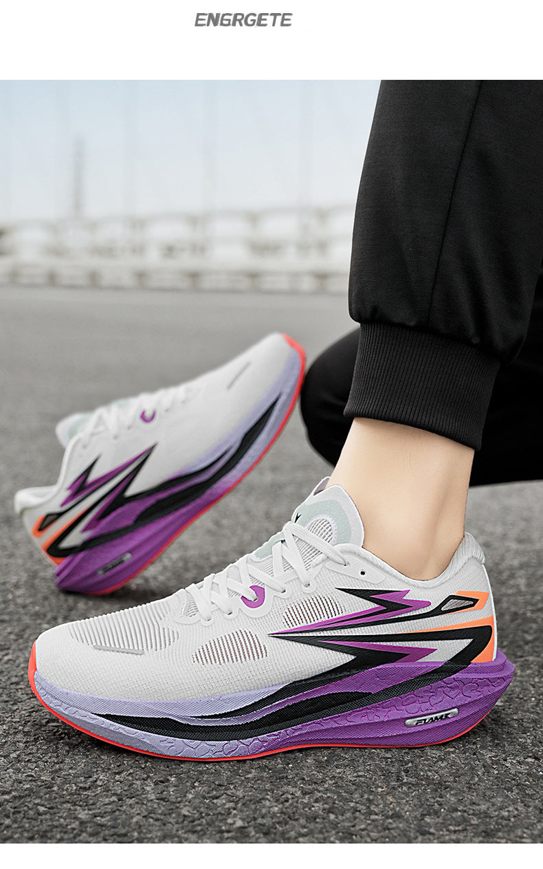 Summer New Style Fei Ran4Jacquard Breathable Comfortable Sports Men's Shoes Fashionable Lightweight Cushioned Wear-resistant Youth Running Shoes