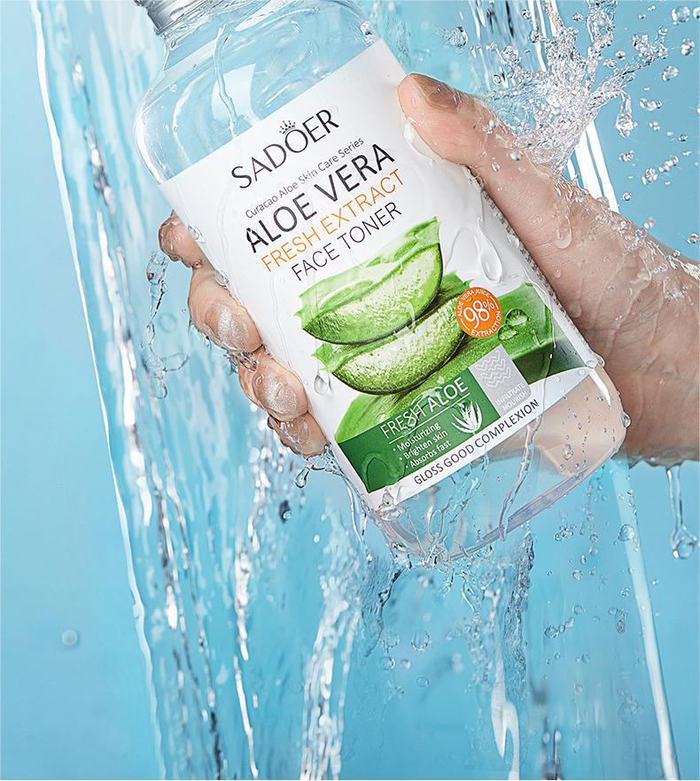 Aloe Vera Skincare Set SADOER Cleansing, hydrating, moisturizing, and nourishing  foreign trade manufacturer wholesale