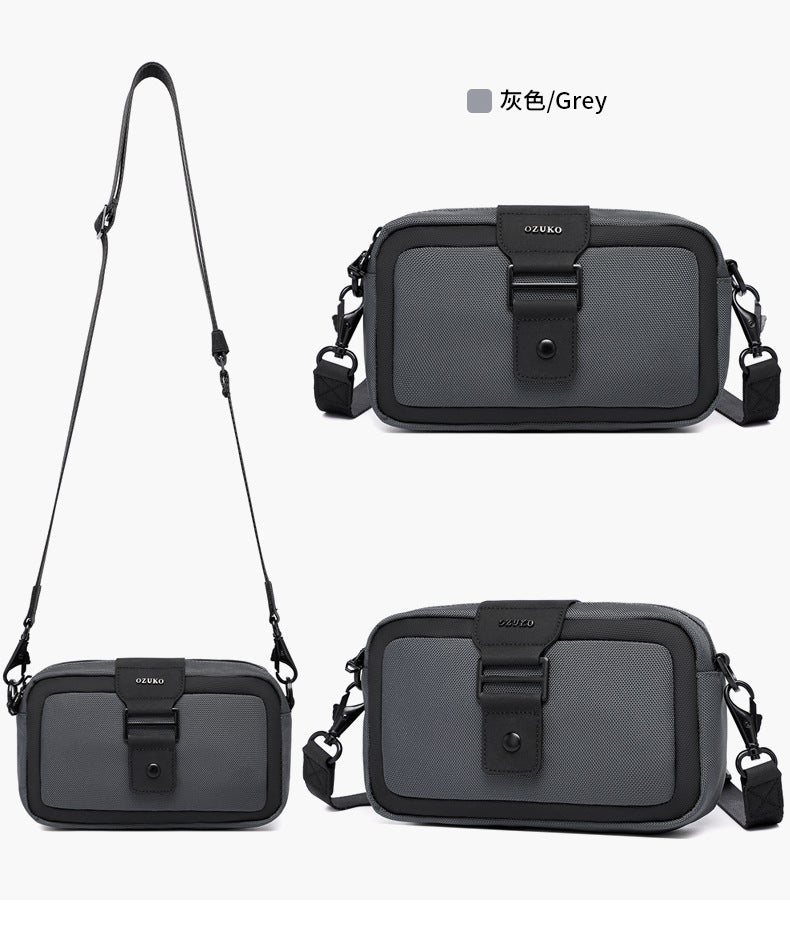 Men's Crossbody Bag High-End Single Shoulder Bag Portable Small Bag Waterproof Oxford Cloth Mini Men's Bag Trendy Style