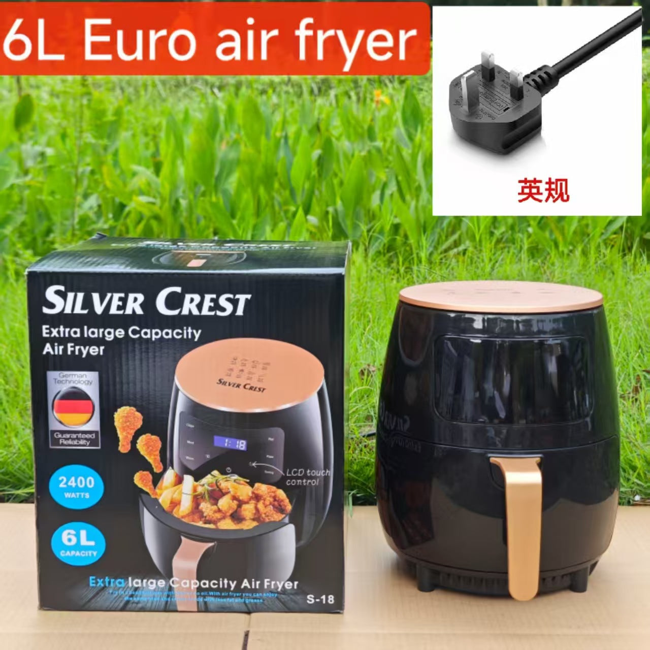 8LAir fryer Visual Touch Fryer Large Capacity Intelligent Fully Automatic Electric Fryer French Fries Oven Machine