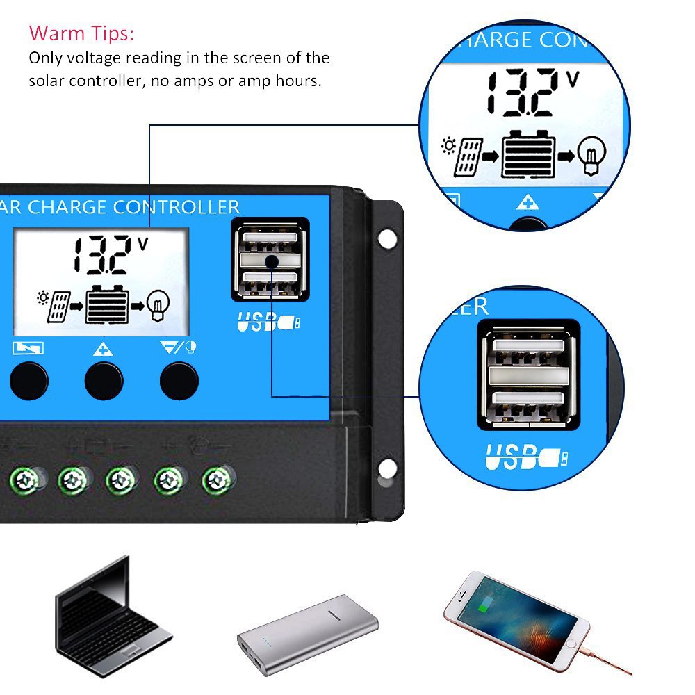 Pure Sine Wave Solar Power Kit System Configuration30A Controller 18W/36W Solar Panel Solar System