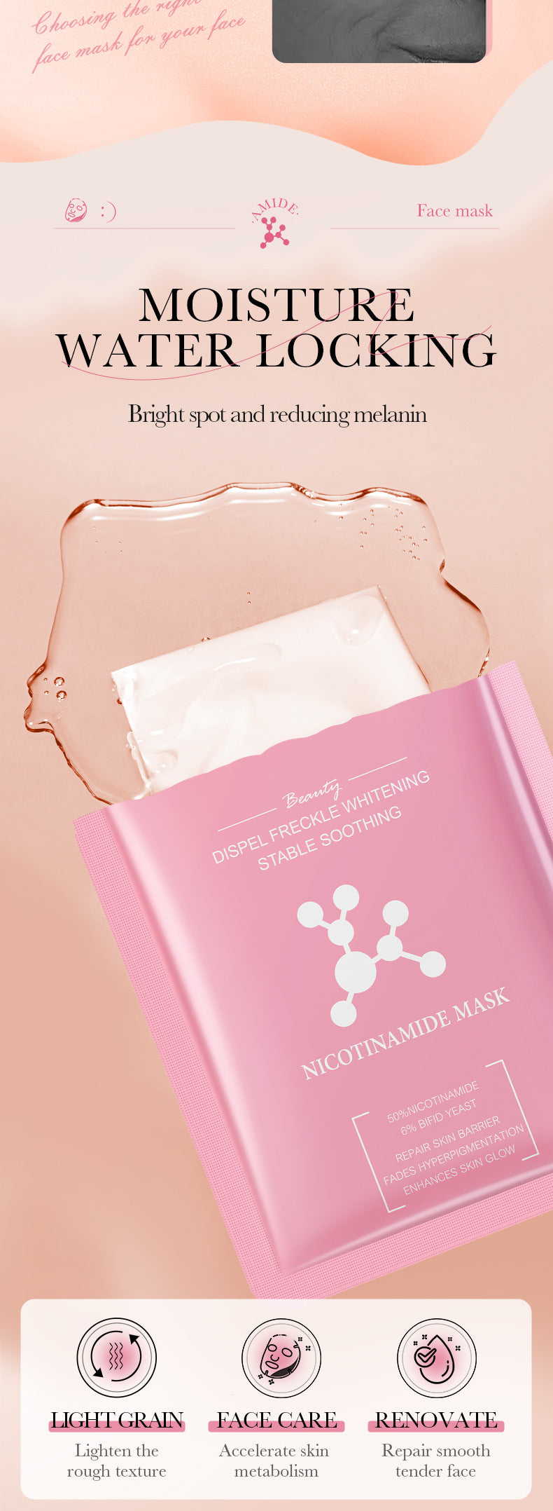 Mask25g BIOAOUA Dimension C Retinol Hydrating Moisturizing Mask Sheet Pack  Wholesale