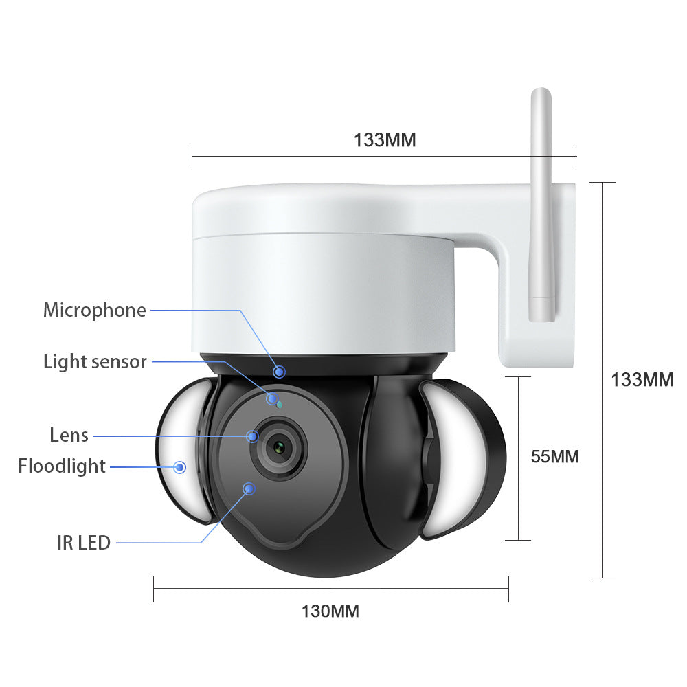 Factory Private Model 500High Definition Surveillance TUYA Wireless Garden Ball Camera WiFi Tuya Smart Surveillance Camera