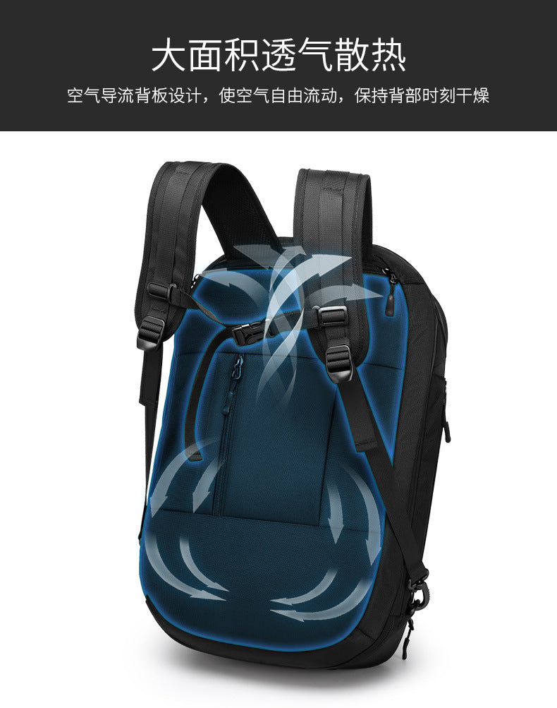 ozuko Business Backpack Men's Computer Backpack Large capacity simple trendy waterproof travel commuter bag